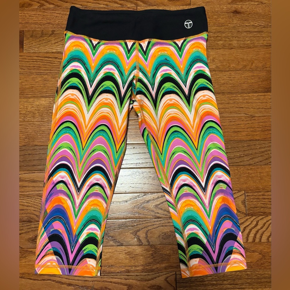 Trina Turk New Wave Mid Length Vibrant Multicolor Leggings Women’s Size XS